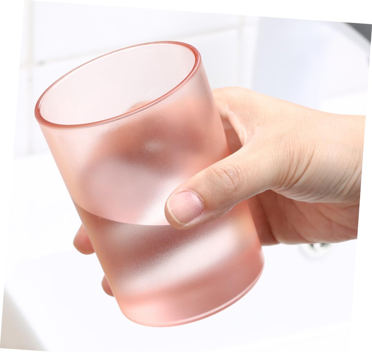 Fondotin Transparent Toothbrush Cups for Adults and Kids