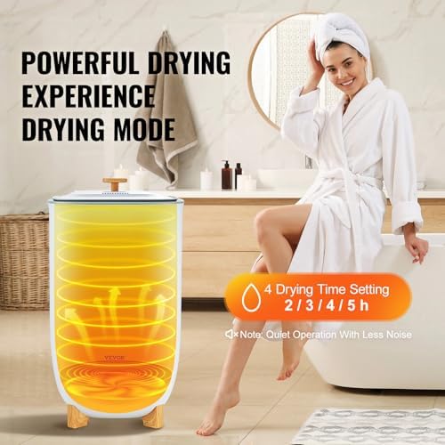 VEVOR 35L Towel Warmer with 4 Drying Modes and LED Display