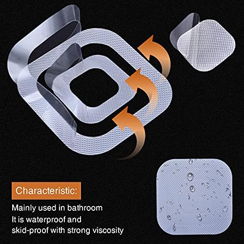 Secopad Non-Slip Bathtub Stickers 72 PCS Clear Set