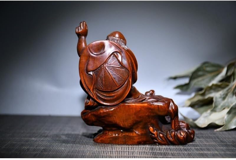 LimpaC Handmade Boxwood Buddha Meditating Statue