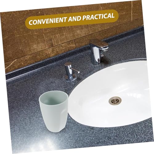 Unbreakable Plastic Toothbrush Mug for Travel and Bathroom Use