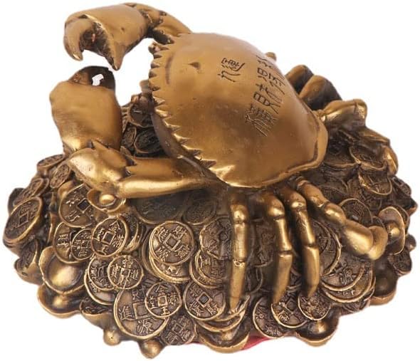 Usoway Gold Money Crab Home Decor Figurine