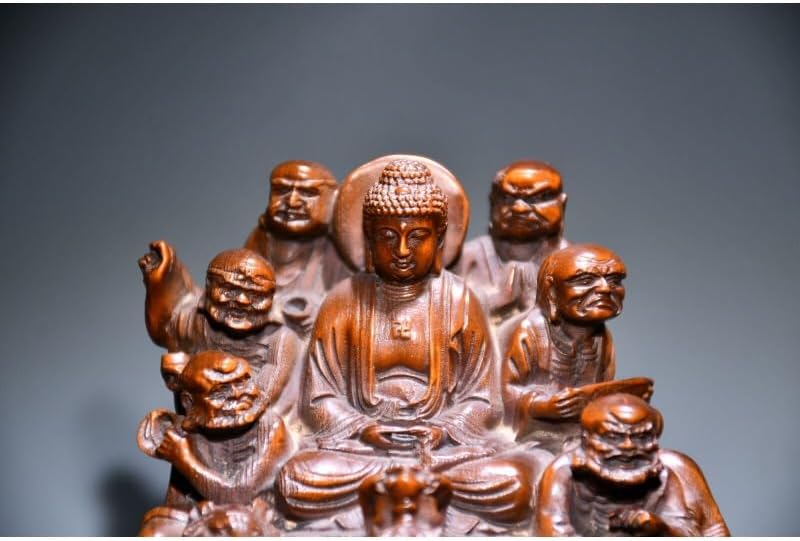 LimpaC Collection Boxwood 18 Arhats Buddha Statue