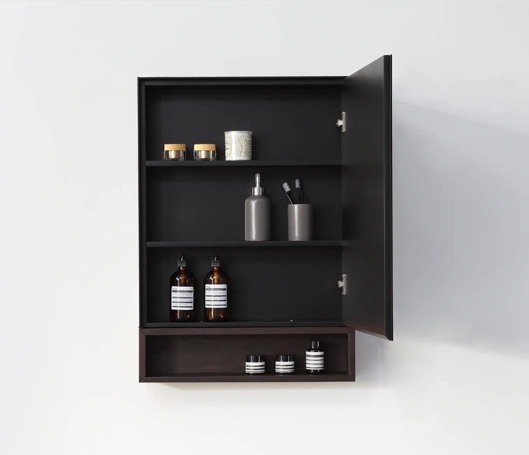 ASIDECOR Medicine Cabinet Shelves - Black 1375 - 1 Pack