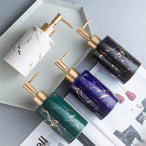 Gold Marble Pattern Lotion Soap Dispenser for Kitchen and Bathroom