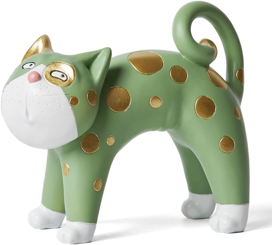 SEINHIJO Cat Figurine Sculpture Polyresin Statue Decor