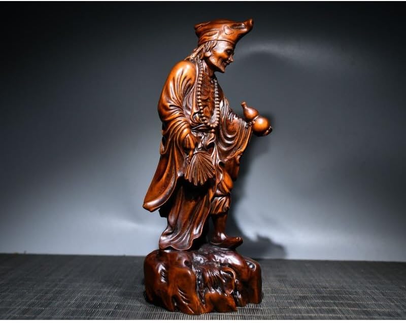 LimpaC Handmade Boxwood Buddha Statue Decor