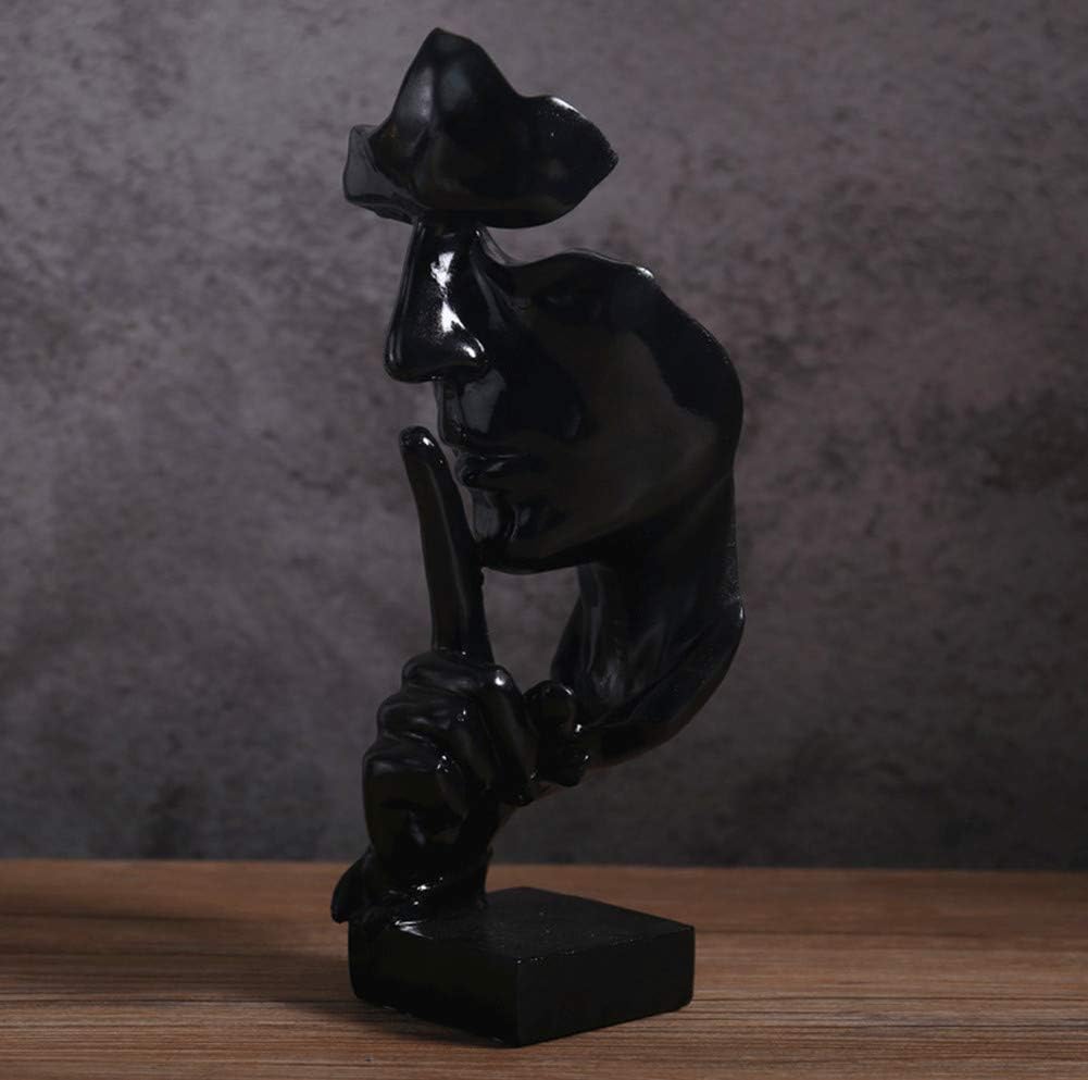 NEWQZ Creative Abstract Man Statue Sculptures Black