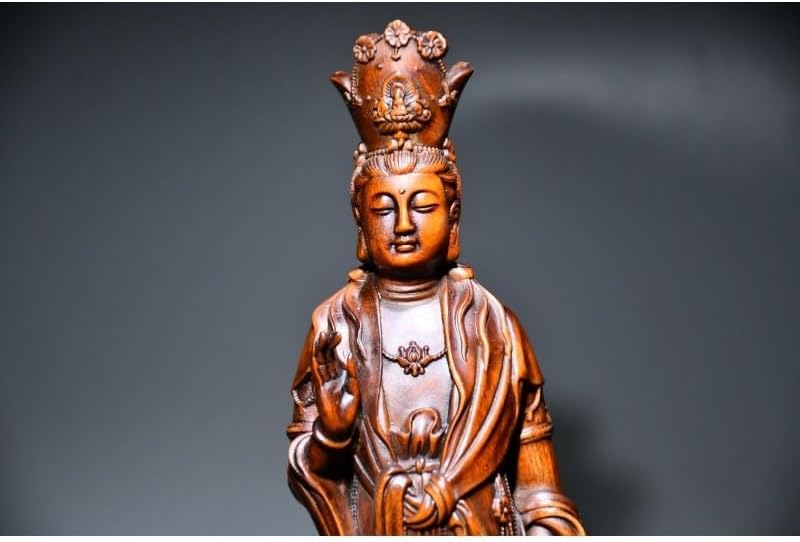 LimpaC Handcrafted Boxwood Guanyin Statue