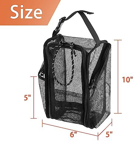 Cosmos Mesh Shower Caddy Portable Toiletry Bag