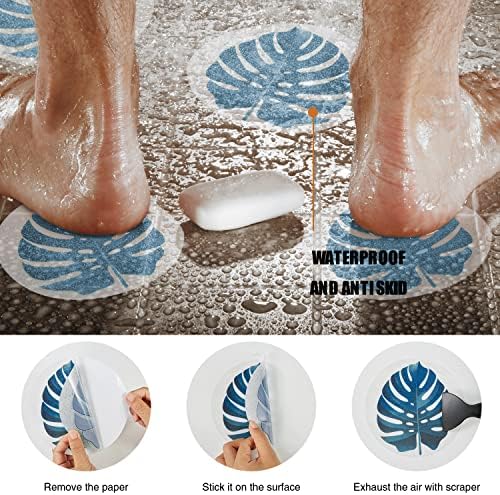 Secopad Non-Slip Bathtub Stickers 10PCS Leaf Decals