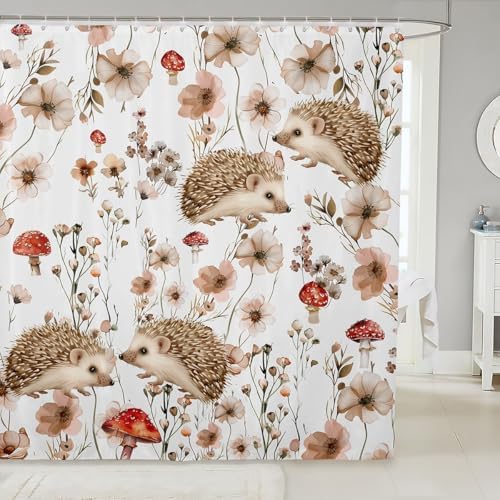 Erosebridal Kids Hedgehog Shower Curtain Set