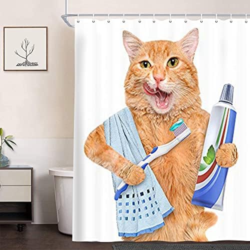 NYMB Funny Animals Kids Shower Curtain Set