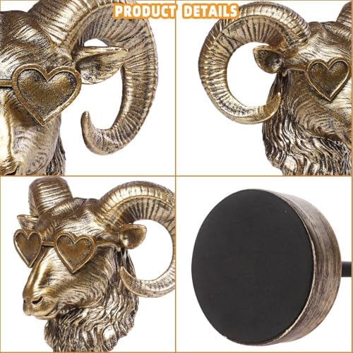 Handcrafted Resin Bighorn Sculpture - Modern Home Decor 1