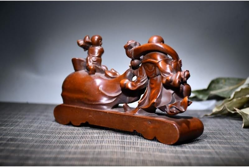 Handmade Boxwood Buddha Statues Decor Collection