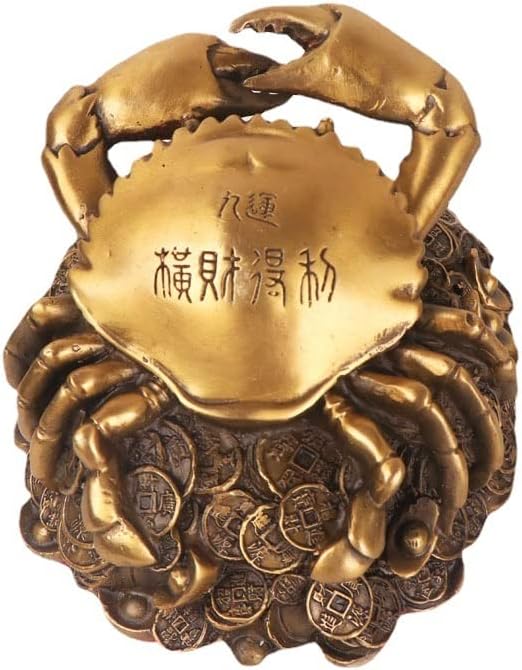 Usoway Gold Money Crab Home Decor Figurine
