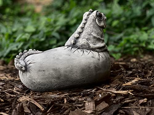OLOMA Funny Dinosaur Statue Concrete Garden Decoration