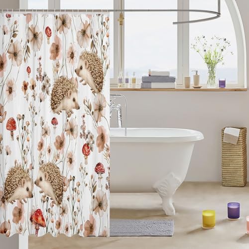 Erosebridal Kids Hedgehog Shower Curtain Set