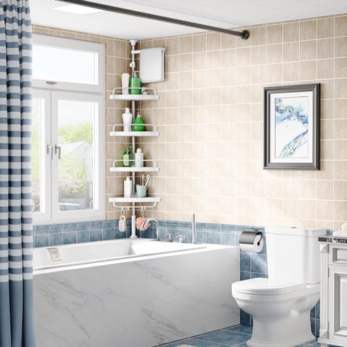 Hamitor Corner Shower Caddy 4Tier Organizer
