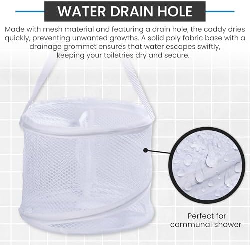 Handy Laundry Foldable Shower Caddy - White