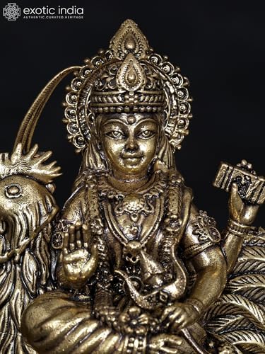Small Superfine Mata Bahuchara Brass Statue Religious Idol for Pooja Mandir