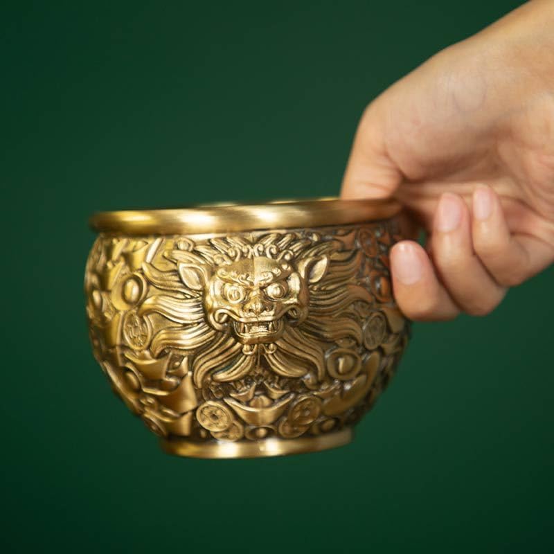 Usoway Elegant Brass Water Jar Decor