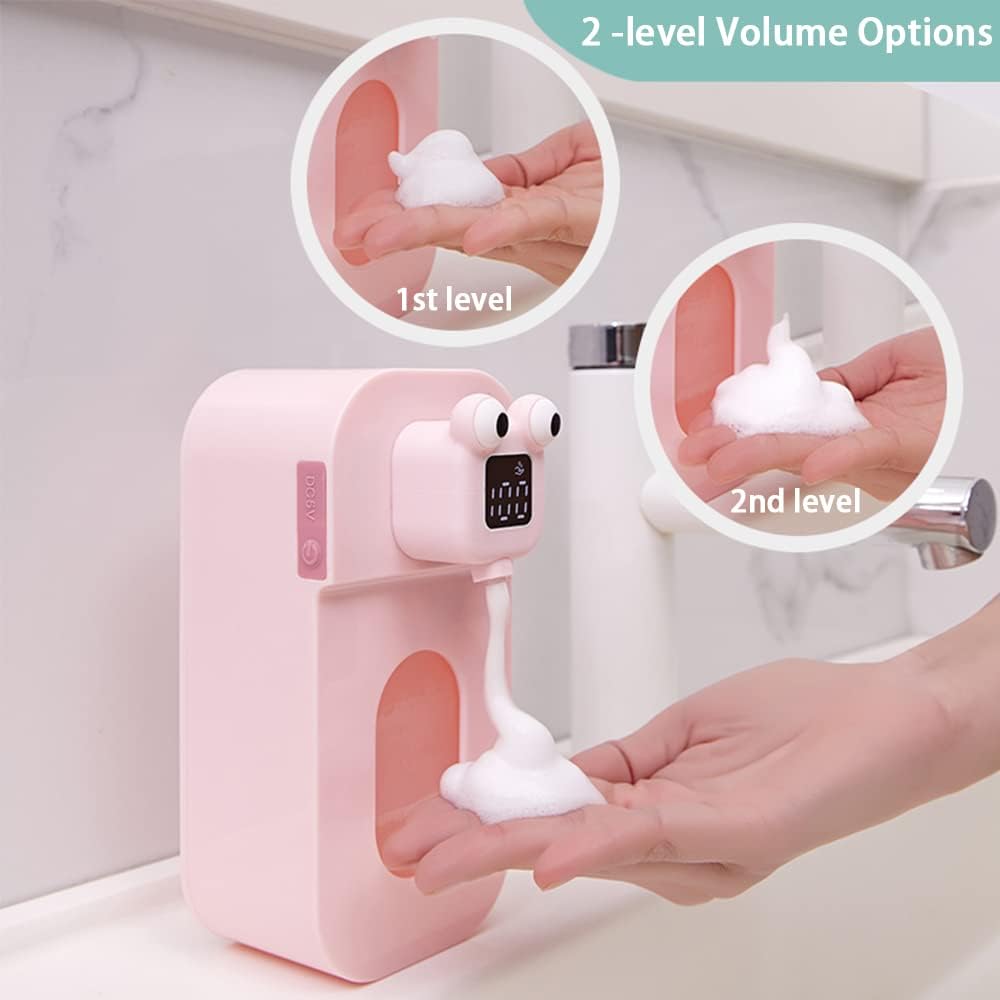 AMYESE Automatic Foaming Soap Dispenser - Wall Mount Green Frog Kids Hand-Free