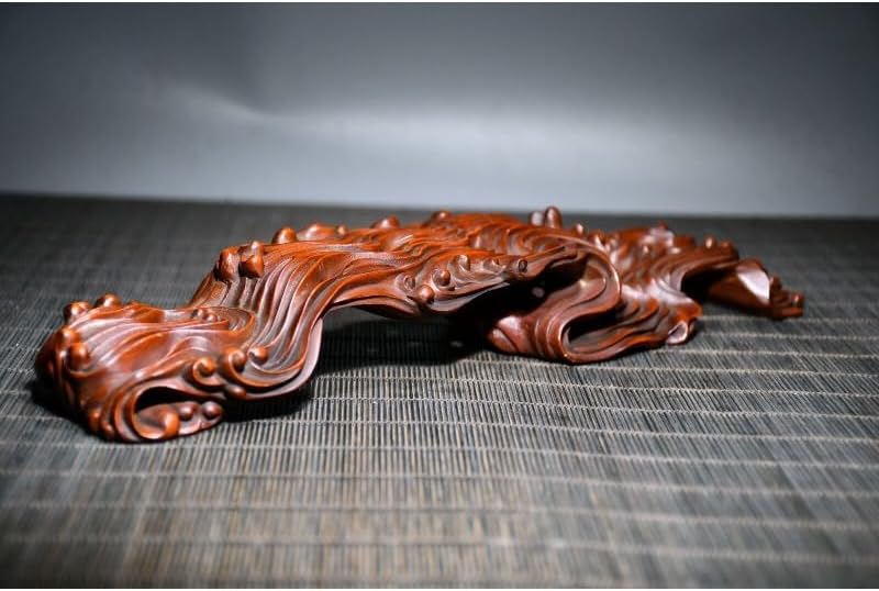 Handcrafted Boxwood Clouds Pen Holder Statue