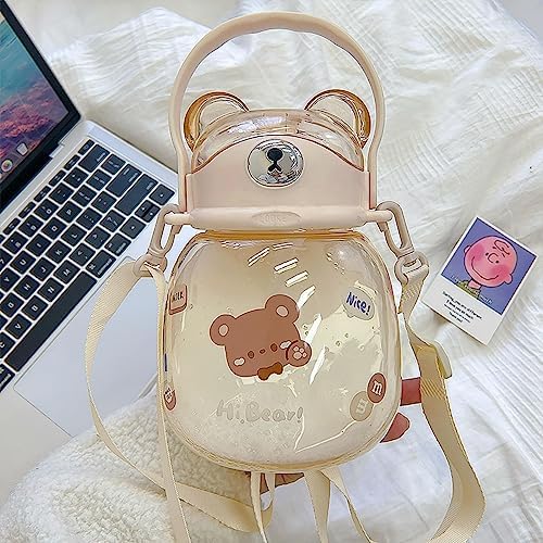 MBETA Bear Water Cup for Girls Summer Portable