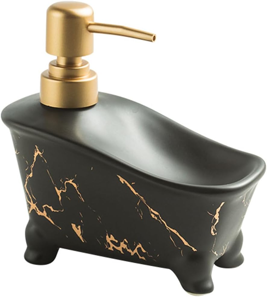 Liquid Ceramic Marble Pattern Soap Dispenser 2 in 1