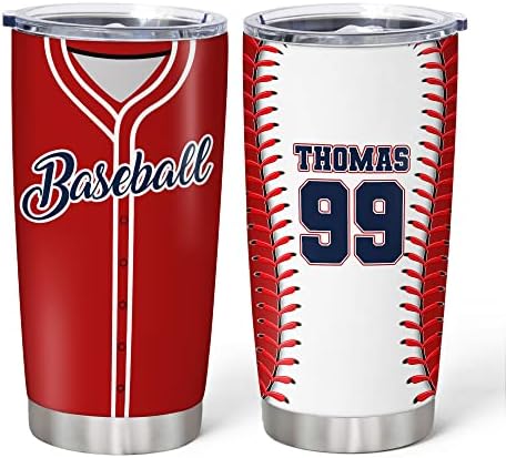 Hyturtle Personalized Baseball Tumbler 20oz