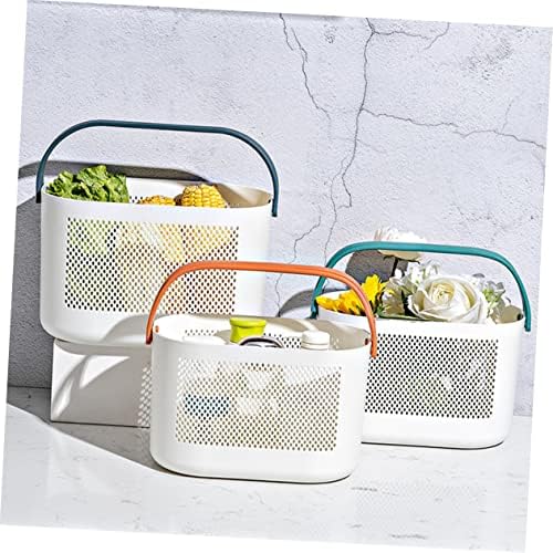 Portable Shower Storage Basket Organizer for Bathroom and Pantry