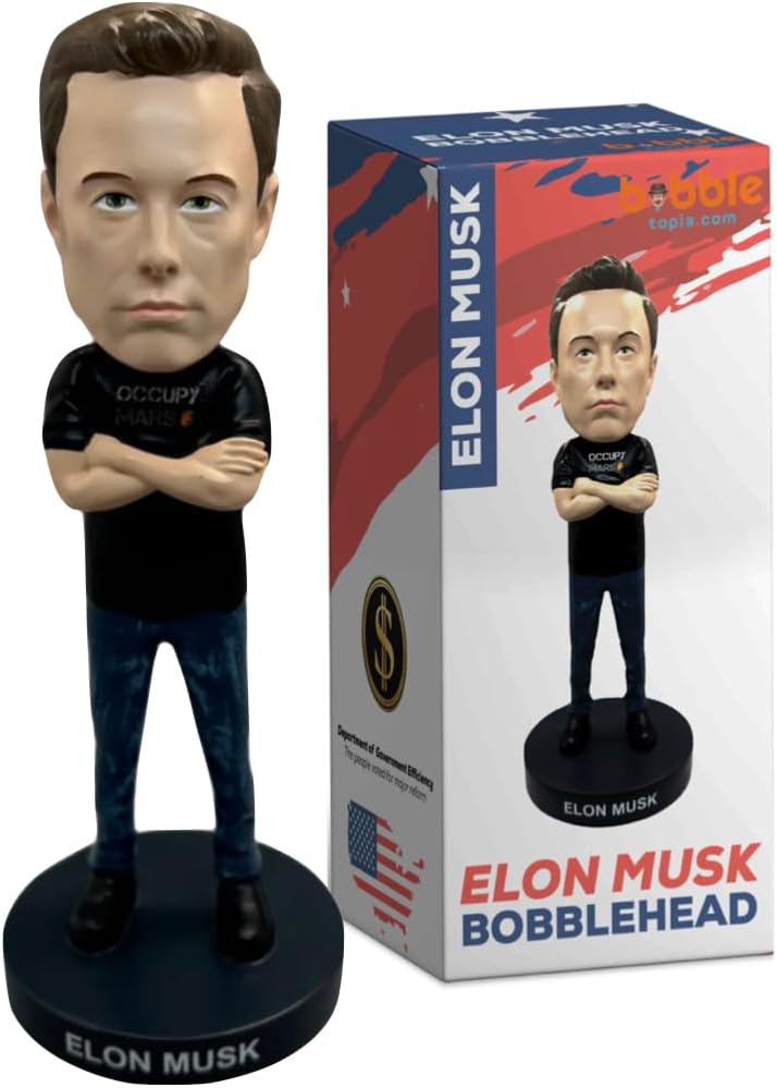 Elon Musk Bobblehead - 8 Inches Tall Premium Polyresin Collectible Statue