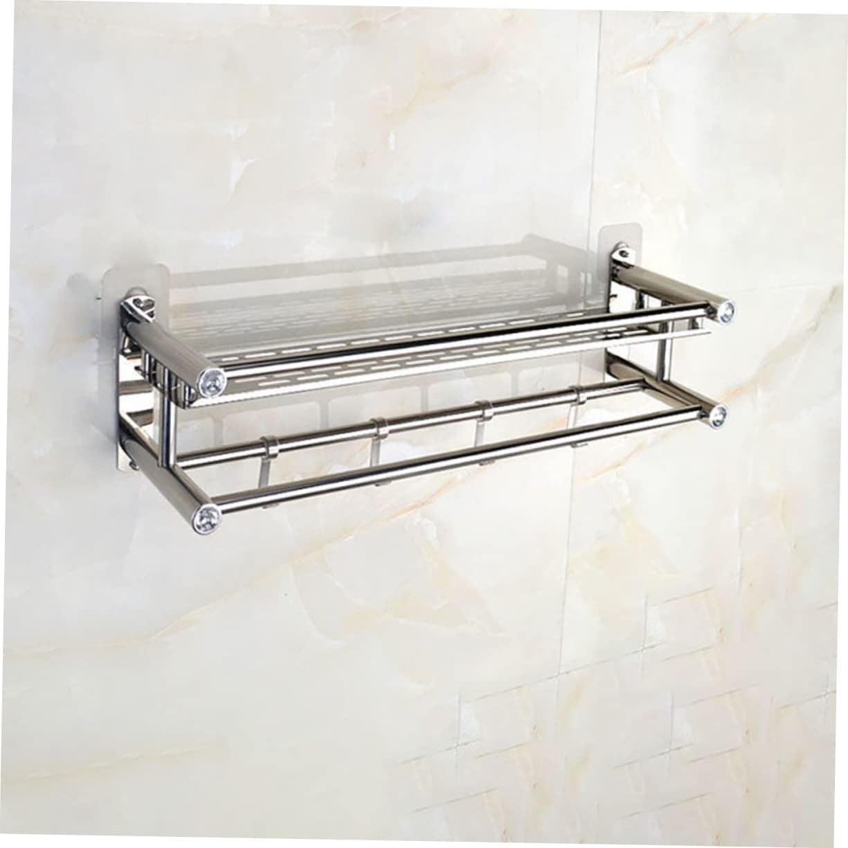 Cabilock Stainless Steel Storage Rack Over Toilet No Drilling 1
