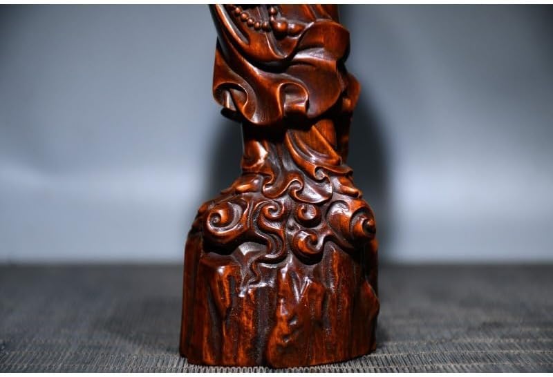 Handcrafted Guanyin Kwan-yin Statue with Prayer Pearls