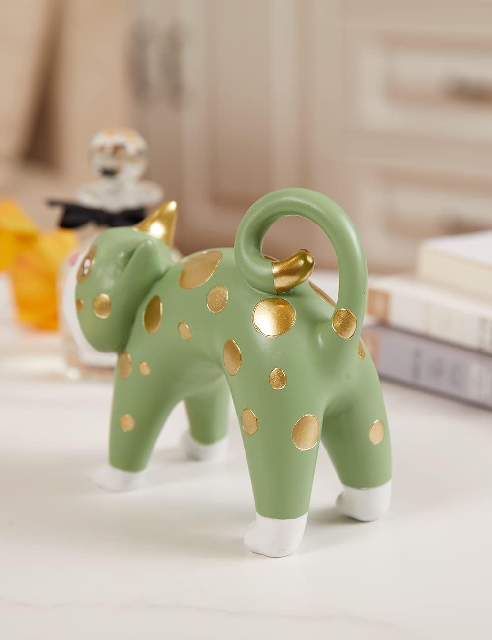 SEINHIJO Cat Figurine Sculpture Polyresin Statue Decor