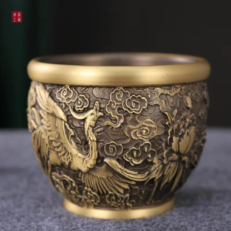 Usoway Elegant Brass Water Jar Decor