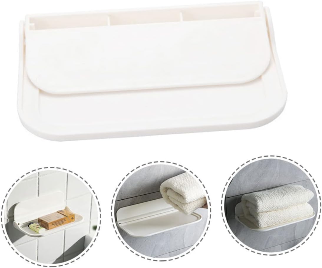 ABOOFAN Wall Mount Towel Holder Foldable Storage Rack