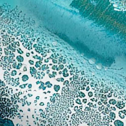 Erosebridal Ocean Shower Curtain Set 72x72 Blue Sea Waves