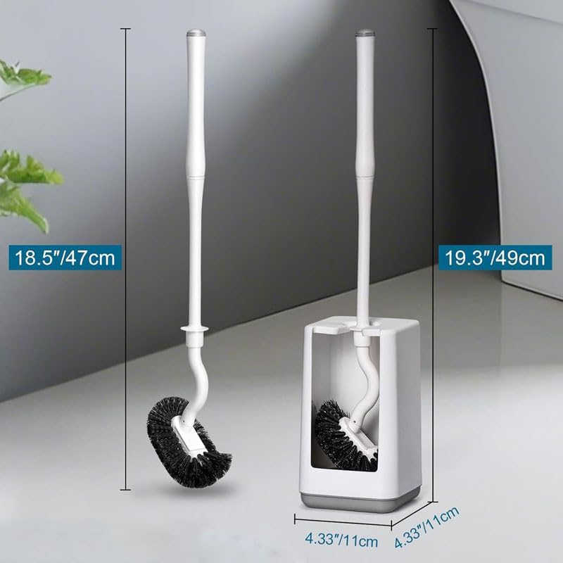 Attarrior Toilet Bowl Brush with Holder and Long Handle