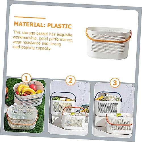 Cabilock Portable Shower Basket with Handles for Home and Travel