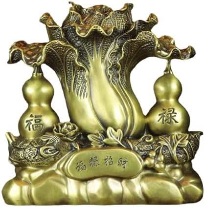 Usoway Copper Bok Choy Sculpture Home Dcor