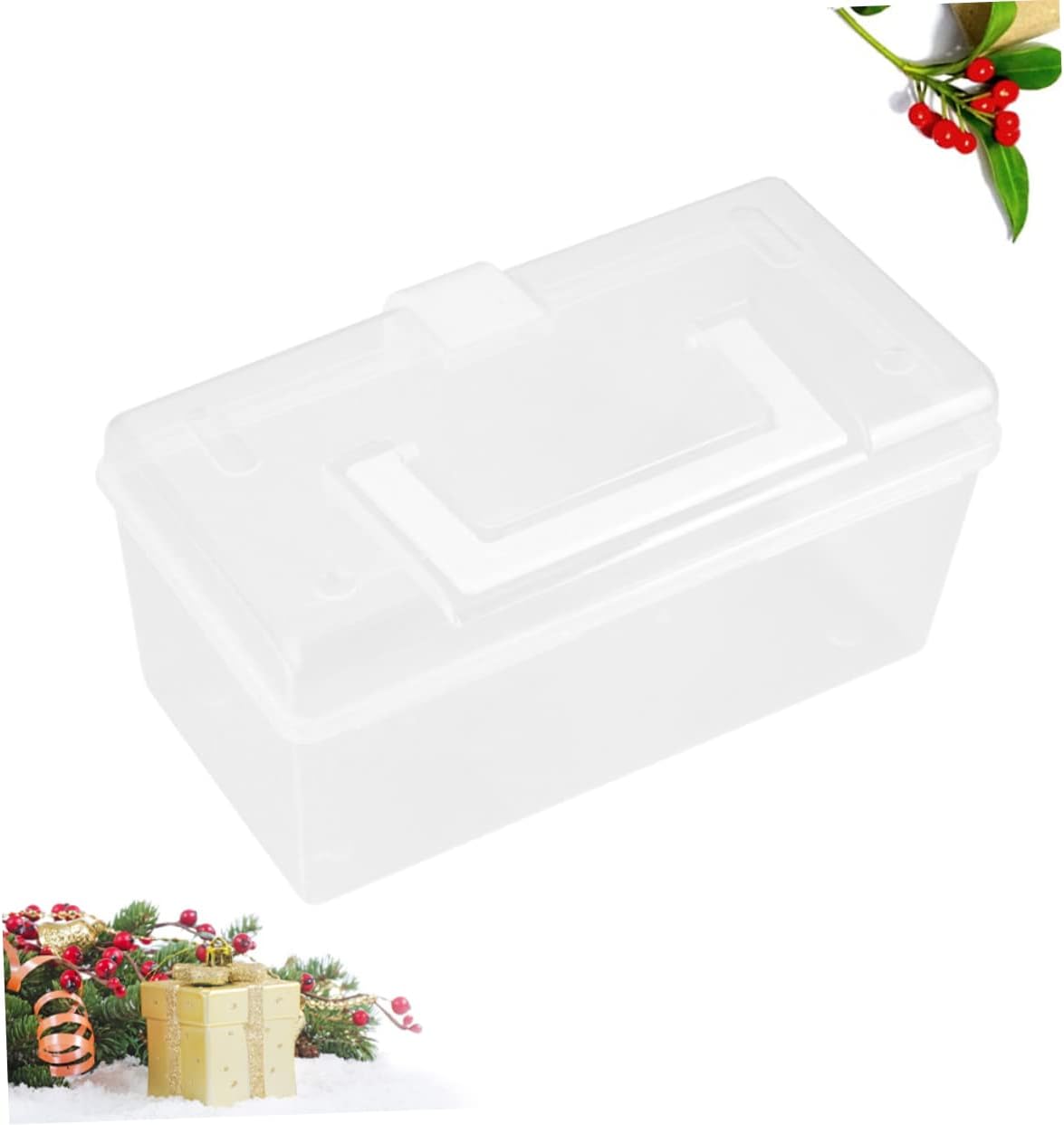 HAPINARY 2pcs Portable Medicine Cabinet Organizer with White Buckle Design