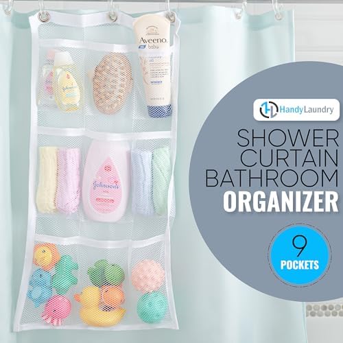 Handy Laundry 2-Pack Shower Organizer with 9 Pockets 1