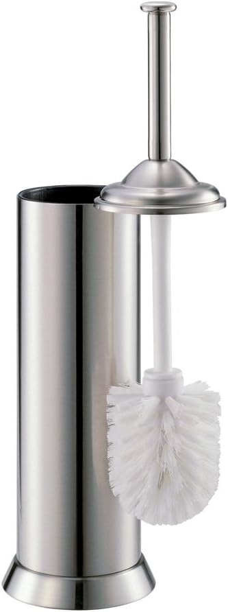 Gatco 1485 Toilet Brush with Canister Satin Nickel