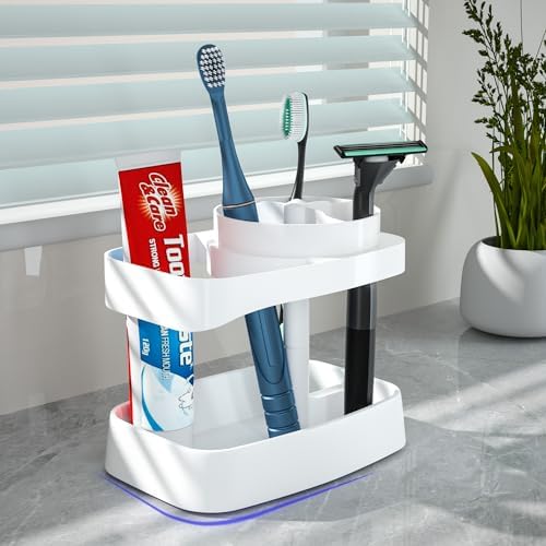 CRKIOB Family Toothbrush Holder with Drainage and Ventilation 1