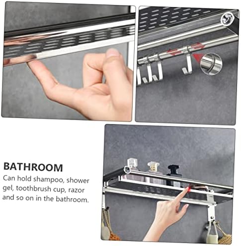 Cabilock Stainless Steel Storage Rack Over Toilet No Drilling 1