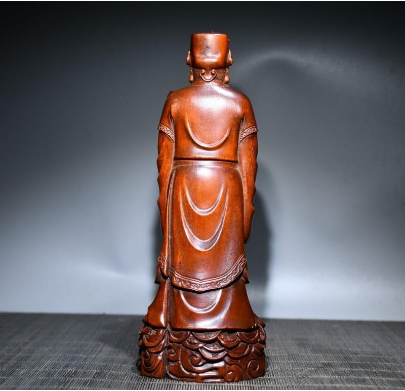 LimpaC Handcrafted Boxwood Wealth God Statue