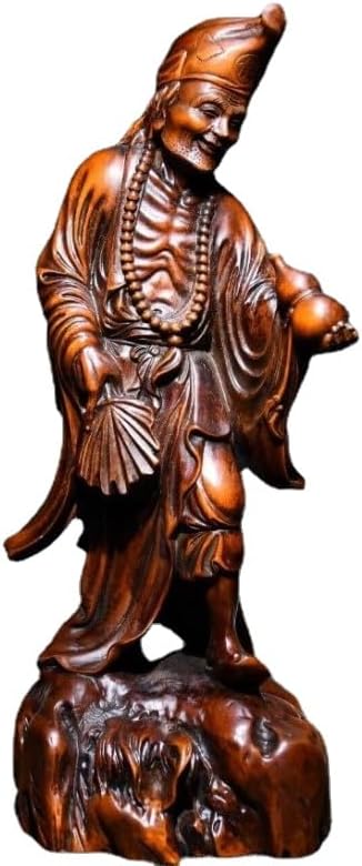 LimpaC Handmade Boxwood Buddha Statue Decor