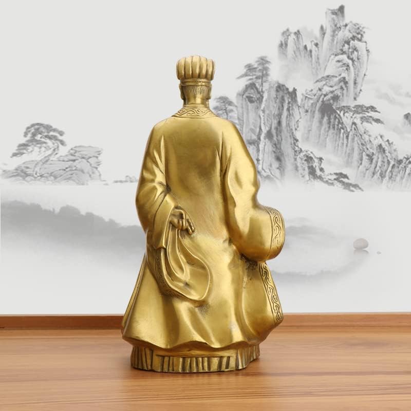 Usoway Copper Qianming Statue Home Decor